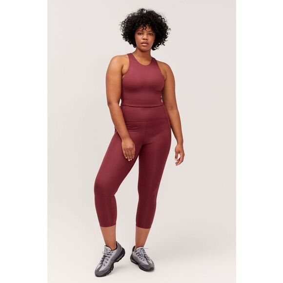 ✨Girlfriend Collective Dylan Crop Tank Sz Small Bra✨ - Picture 2 of 7